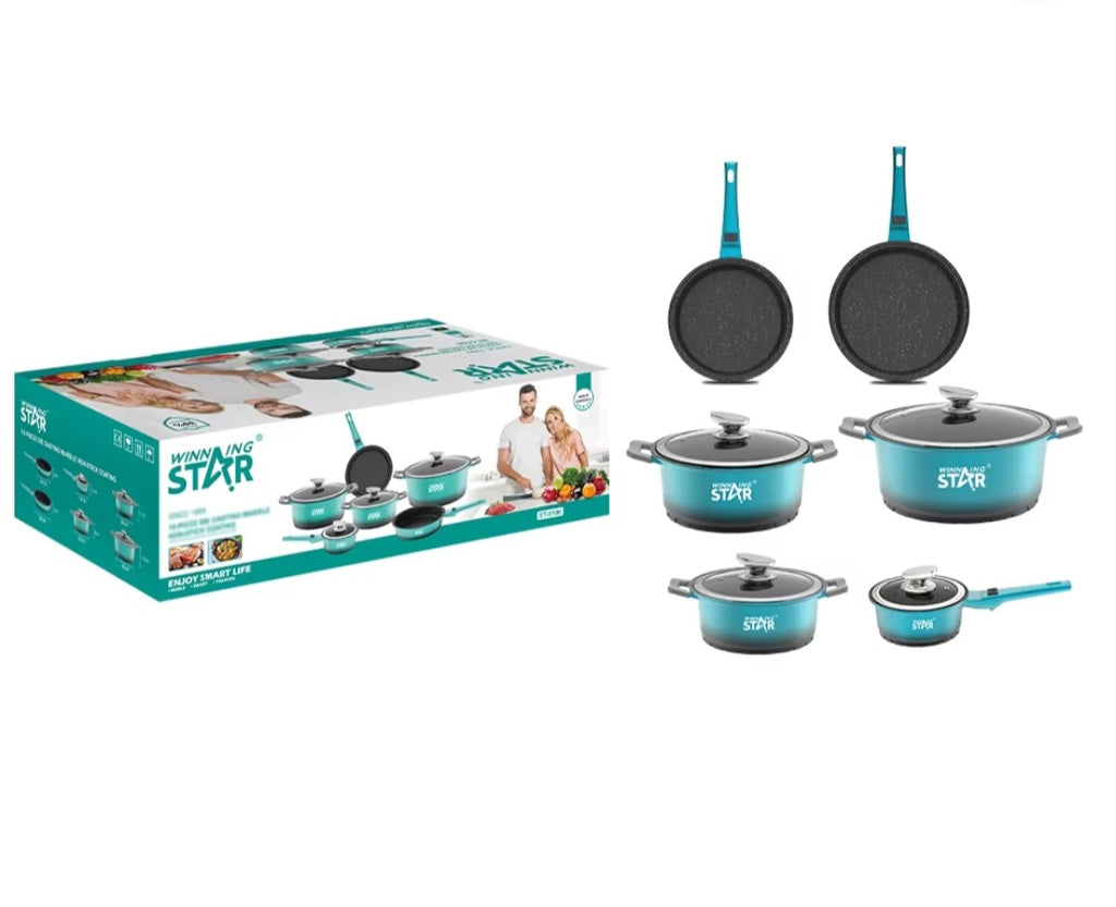 10 PIECES COOKWARE SET