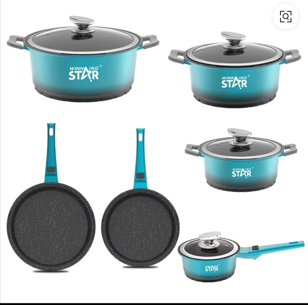 10 PIECES COOKWARE SET
