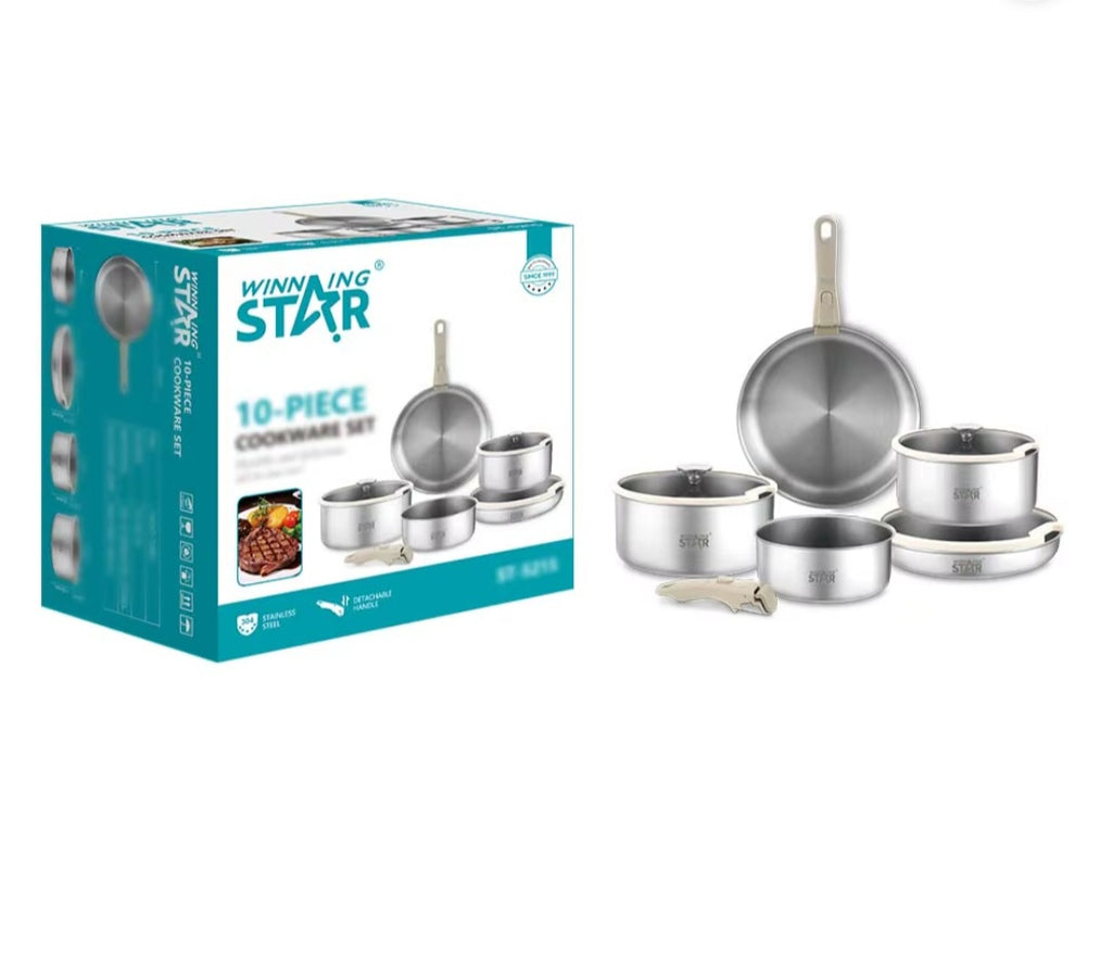 10-PIECES COOKWARE SET
